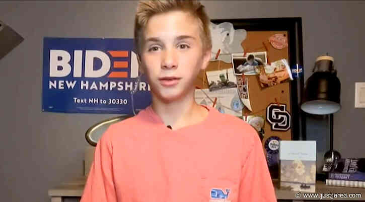 This Brave, 13-Year-Old Boy Overcame His Stutter Thanks to Joe Biden - Watch His Moving DNC Speech!