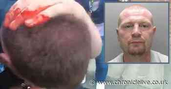 Thug who punched police officer 40 times in the head is jailed