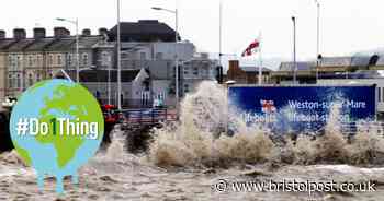 Coastguards patrol seafront as storms batter North Somerset coast
