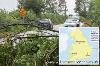 Storm Ellen: Met Office wind warning for Hertfordshire, London and Essex