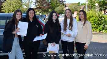 GCSE results day at Lymm High School