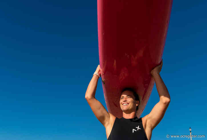 Pro surfer Courtney Conlogue aims to inspire with 32-mile paddle after brain injury