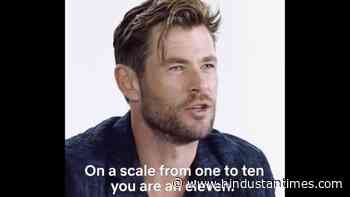Brighten up your morning by watching Chris Hemsworth say nice things to you - Hindustan Times