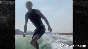 Machine Gun Kelly Is Awesome at Wakesurfing in Lake Powell