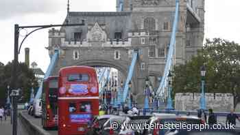 Traffic in central London gridlocked after Tower Bridge stuck open for an hour