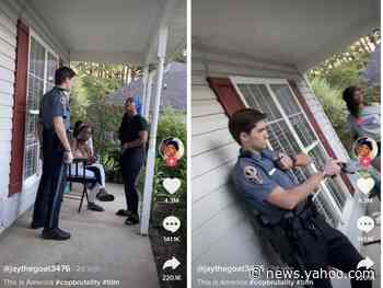 A Georgia police officer was fired after a viral TikTok showed him tasing a Black woman outside her home