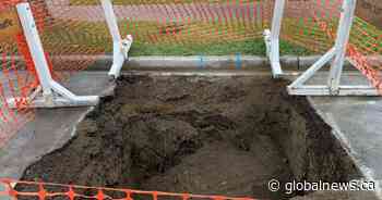 Sinkhole causes headache in south Edmonton neighbourhood