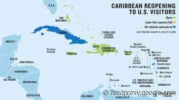 Map: The latest on Caribbean islands' protocols for U.S. visitors