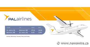 PAL Airlines Announces Service to Moncton and Ottawa - Canada NewsWire