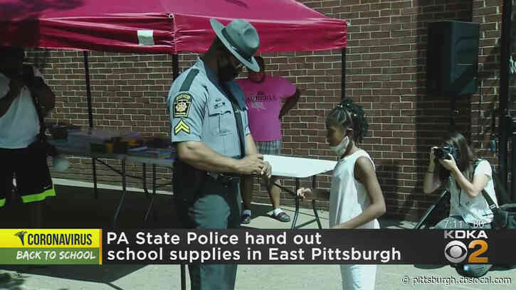 State Troopers Give Back To More Than 100 East Pittsburgh Families Preparing For School