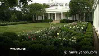 White House Rose Garden set for first lady speech