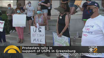 Protesters Rally In Greensburg In Support of US Postal Service