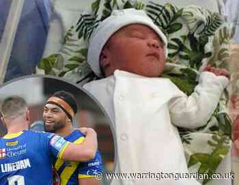 Sitaleki and Reanne Akauola celebrating birth of son Salesi