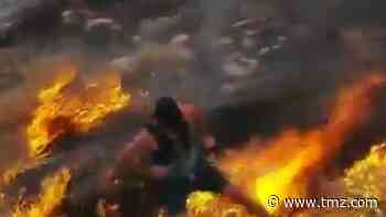 Jogger Tries Putting Out Arizona Wildfire with His Tennis Shoes