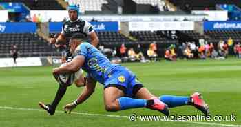 Ospreys and Dragons draw after George North is sent off