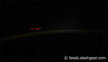 Russian cosmonaut Ivan Vagner captures video of “space guests”