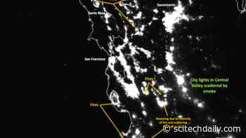 NASA’s Suomi NPP Satellite Captures Striking Images of California Wildfires at Night