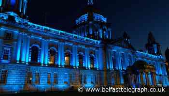Belfast City Hall turns blue in tribute to tragic teen Noah Donohoe