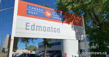 Edmonton Canada Post facility closes temporarily after positive COVID-19 test - Global News