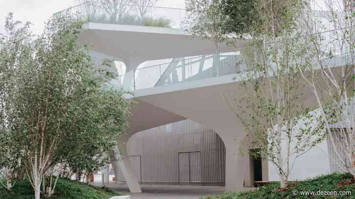 Perforated metal pavilion by Neiheiser Argyros disguises London Underground vents