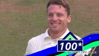 England v Pakistan: Jos Buttler completes century after successful review
