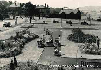Mums enjoying the sun in Horwich Remembrance Garden in 1955