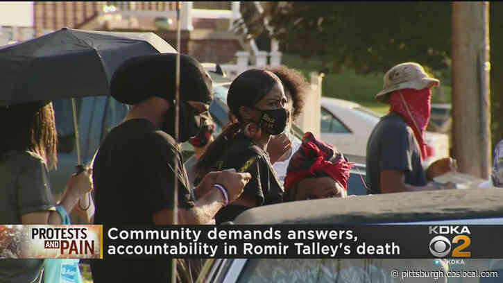 Protesters Ask Questions, Demand Answers Outside Of Wilkinsburg Police Chief’s Home Surrounding Shooting Death Of Romir Talley
