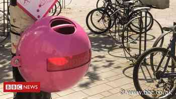 Bright pink chewing gum bins criticised in Bath