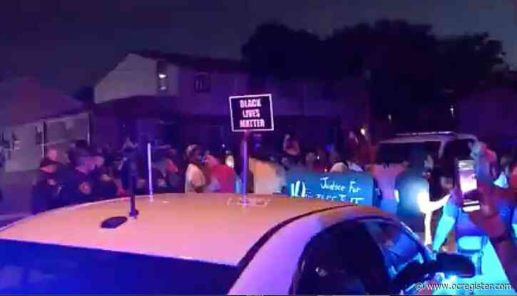 Protest erupts after Wisconsin police shoot man from behind