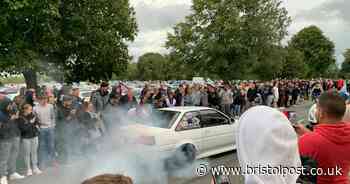 In Pictures: Photos show 300 motorists meeting at Clifton Downs for 'car meet'