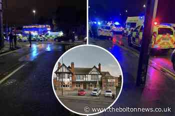 The Stocks in Walkden cordoned off after stabbing - man arrested after four people hurt