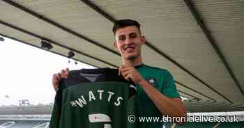 Newcastle United defender Kelland Watts joins Plymouth on a season-long loan