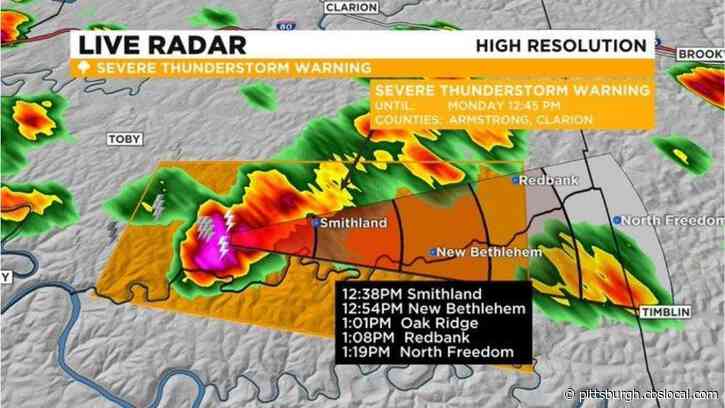 Pittsburgh Weather: Scattered Thunderstorms Popping Up As Hot, Humid Air Sticks Around