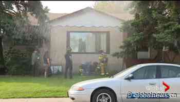 Fire crews battle blaze, rescue residents in east Edmonton