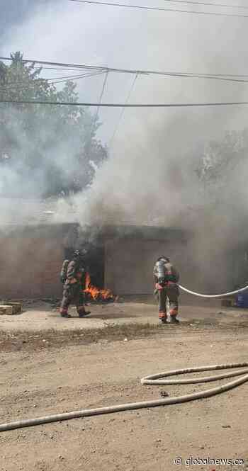 Arson cause of Saskatoon garage fire: Saskatoon Fire Department