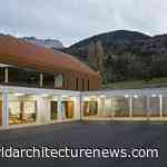Ateliers o-s completes school extension made of corten and concrete with Lake Geneva panorama