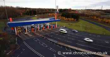 Tyne Tunnel toll rise to come into effect for some vehicles from this weekend