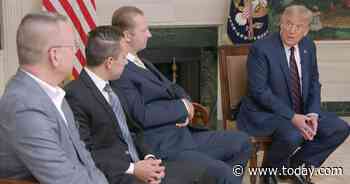 RNC 2020: Trump appears with hostages he helped bring home to US