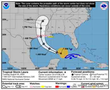 Hurricane Laura track shifts west, raising stakes for SETX