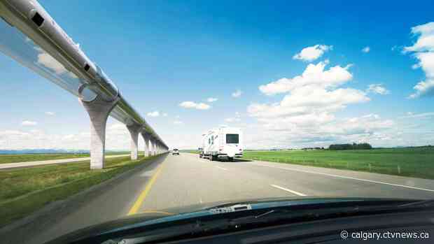 Province exploring 1,000 km/h Calgary-Edmonton hyperloop transportation system