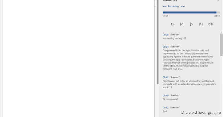Microsoft’s new Transcribe in Word feature is designed for students, reporters, and more