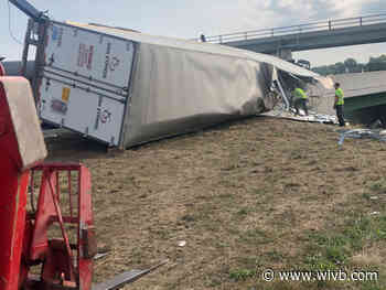 Tractor trailer crash closes off ramp from I-290 EB to I-90 EB