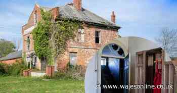 Abandoned 'Red Dress Manor' in mid Wales goes up for sale