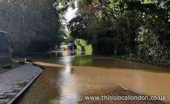 Burst water main closes roads in Bickley