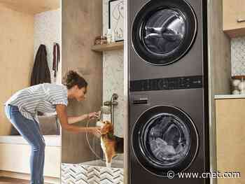LG's WashTower will tackle laundry with a combined washer and dryer     - CNET