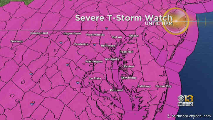 Maryland Weather: Strong Storms Possible Tuesday; Severe Thunderstorm Watch, Warnings Issued
