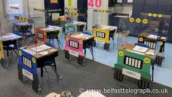 Florida teachers turn students’ desks into socially distanced jeeps