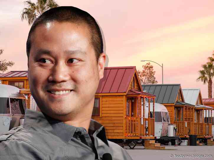 Inside the Las Vegas trailer park with tiny homes where Zappos' retiring CEO lives with his 2 alpacas