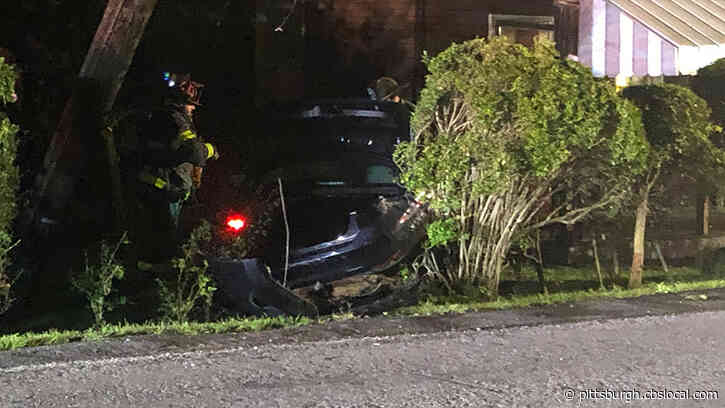 Vehicle Catches Fire After Driver Crashes Into Home In Avalon
