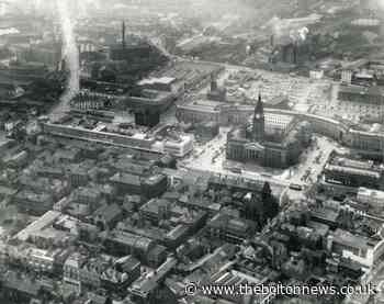 Fascinating look at Bolton town centre from the air in 1963